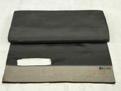 平和屋着物▼男性　黒紋付　黒生地　反物　着尺　逸品　未使用　DABK9249zy