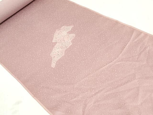 平和屋着物▼付下げ　反物　着尺　刺繍　花唐草文　十日町織物謹製　逸品　未使用　DABK9258zy