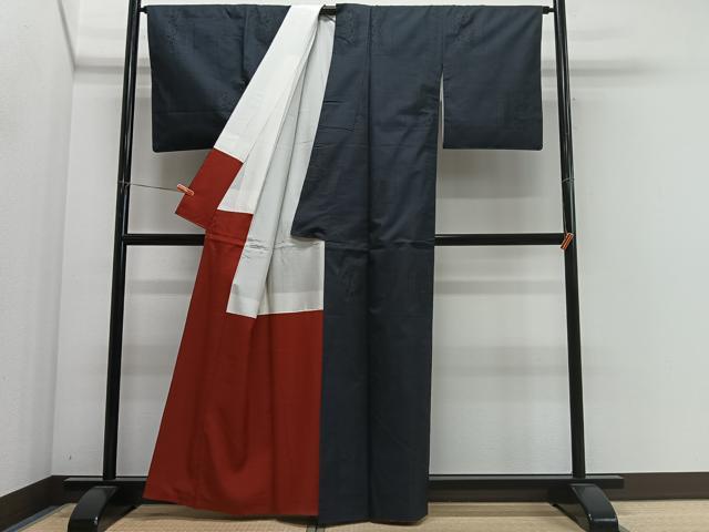平和屋着物■本場大島紬　7マルキ　色紙重ね草花文　東原勝二作　証紙付き　正絹　逸品　CABM6704ua