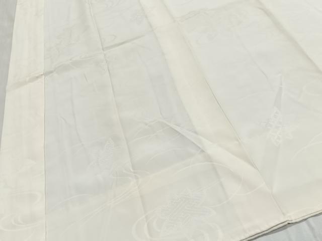 平和屋着物■長襦袢　無双仕立て　流水花地紋　正絹　逸品　CABM6743ua