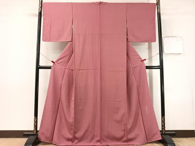平和屋着物●人間国宝　初代 六谷梅軒(六谷紀久男)錐彫り　重要無形文化　財伊勢型紙　江戸小紋　行儀　正絹　逸品　未使用　CABN3103vp