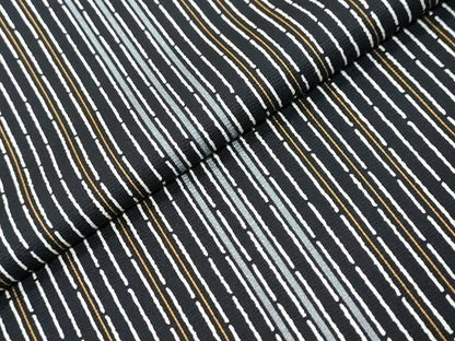 平和屋着物●上質な小紋　変わり縞　正絹　逸品　DABK0845ud