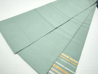 平和屋着物●太鼓柄袋帯　すくい織　竹　金銀糸　正絹　逸品　CABN2780hy