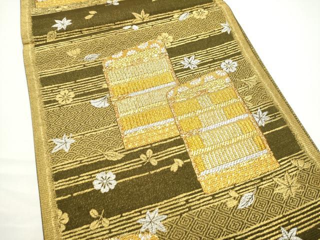 平和屋着物●伝統工芸士　林正勝　六通柄袋帯　匠　金銀糸　正絹　逸品　CABN2762hy