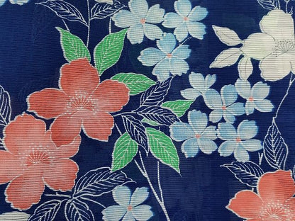 平和屋本店■夏物 小紋 絽 紗 洗える着物 まとめて20点 花柄 手描き 着用可能多数 se0057
