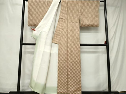 平和屋着物■上質な小紋　総絞り　霞文　正絹　逸品　CABL5821ou