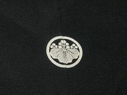 平和屋着物■豪華黒留袖　駒刺繍　上村松園の世界　御所車扇面花文　暈し染め　金銀彩　正絹　逸品　CABM6748ua