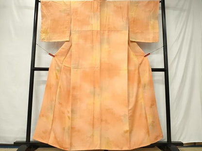 平和屋着物■上質な小紋　霞舞葉地紋　暈し染め　正絹　逸品　CABL5819ou