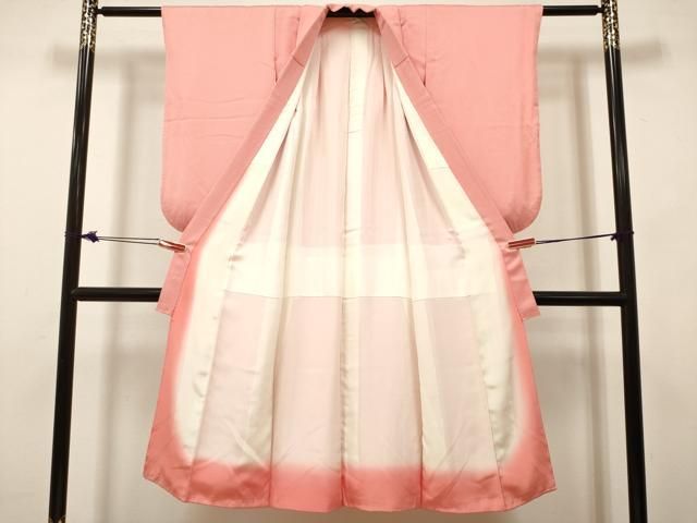 平和屋着物[]七五三　女の子　７歳　祝着　四つ身　江戸小紋　角通し　逸品　DABK5157ea