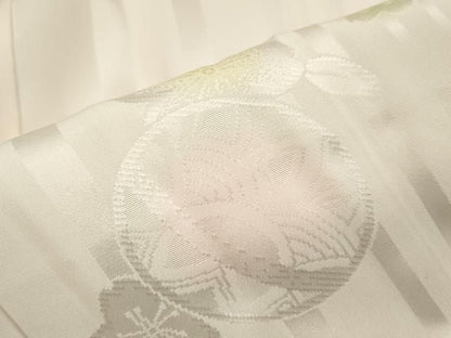 平和屋着物■長襦袢　無双仕立て　花鞠文　暈し染め　正絹　逸品　DABK9766cd