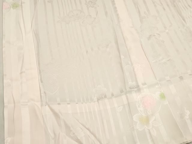 平和屋着物■長襦袢　無双仕立て　花鞠文　暈し染め　正絹　逸品　DABK9766cd