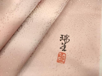 平和屋着物■上質な小紋　作家物　霞文　暈し染め　正絹　逸品　DABK9776cd