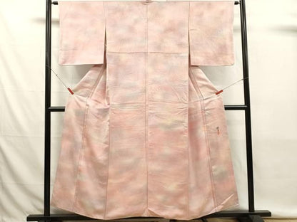 平和屋着物■上質な小紋　作家物　霞文　暈し染め　正絹　逸品　DABK9776cd