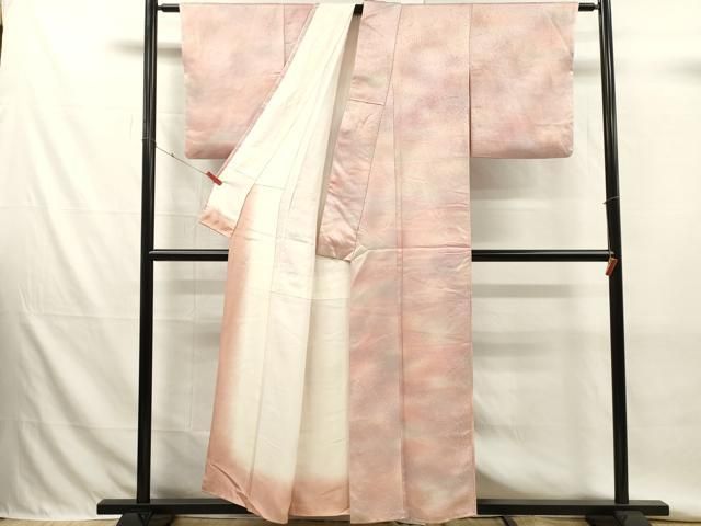 平和屋着物■上質な小紋　作家物　霞文　暈し染め　正絹　逸品　DABK9776cd