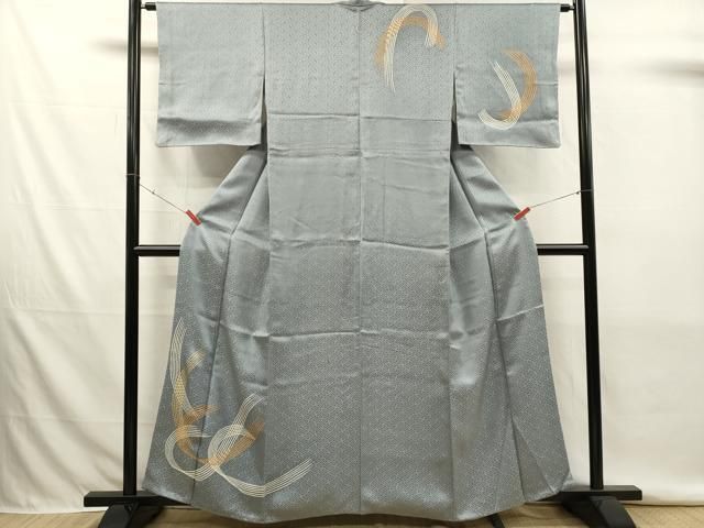 平和屋着物■訪問着　抽象文　金彩　正絹　逸品　DABK9782cd