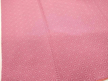 平和屋着物■上質な小紋　麻の葉文様　正絹　逸品　DABK9789cd