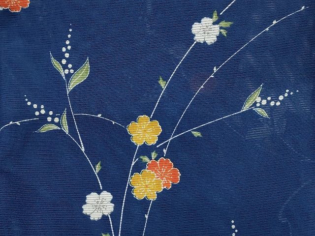 平和屋本店■夏物 小紋 絽 紗 洗える着物 まとめて20点 花柄 蝶 手描き 着用可能多数 ppp0036