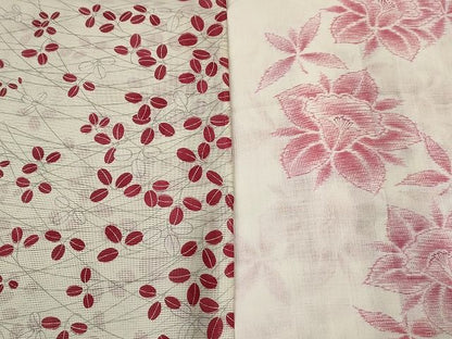 平和屋本店■夏物 小紋 絽 紗 洗える着物 まとめて20点 花柄 蝶 手描き 着用可能多数 ppp0036