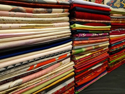 平和屋本店■名古屋帯 まとめて100点 向かい鳥獣 蝶 辻が花 花柄 手描き 駒刺繍 刺繍 金銀糸 など 未使用品あり 全て正絹 se4251