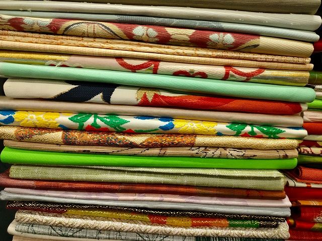 平和屋本店■名古屋帯 まとめて100点 風景 更紗 花柄 手描き 駒刺繍 刺繍 金銀糸 など 着用可能多数 未使用品あり 全て正絹 se4250