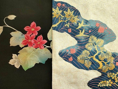 平和屋本店■名古屋帯 まとめて100点 向かい鳥獣 蝶 辻が花 花柄 手描き 駒刺繍 刺繍 金銀糸 など 未使用品あり 全て正絹 se4251