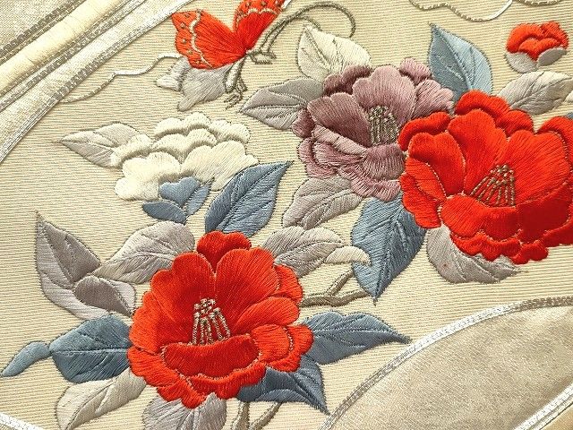 平和屋本店■名古屋帯 まとめて100点 向かい鳥獣 蝶 辻が花 花柄 手描き 駒刺繍 刺繍 金銀糸 など 未使用品あり 全て正絹 se4251