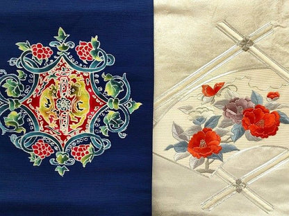 平和屋本店■名古屋帯 まとめて100点 向かい鳥獣 蝶 辻が花 花柄 手描き 駒刺繍 刺繍 金銀糸 など 未使用品あり 全て正絹 se4251