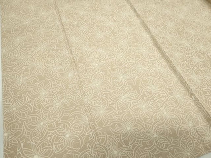 平和屋着物▽上質な小紋　単衣　花尽くし　金彩　正絹　逸品　DABK9948cd