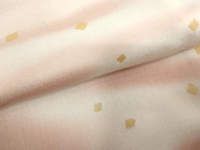 平和屋着物▽訪問着　単衣　霞文　暈し染め　金彩　洗える着物　DABK9957cd