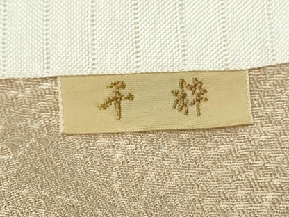 平和屋着物▽上質な小紋　単衣　花尽くし　金彩　正絹　逸品　DABK9948cd