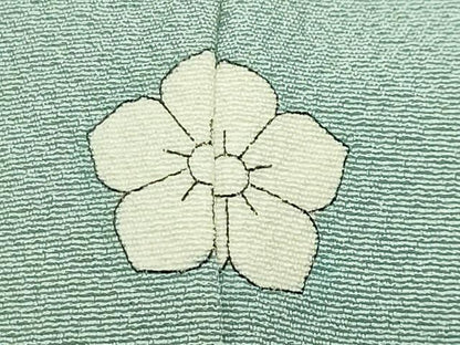 平和屋着物●上質な色無地　錆青磁色　正絹　逸品　CABM5283gh