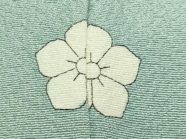 平和屋着物●上質な色無地　錆青磁色　正絹　逸品　CABM5283gh