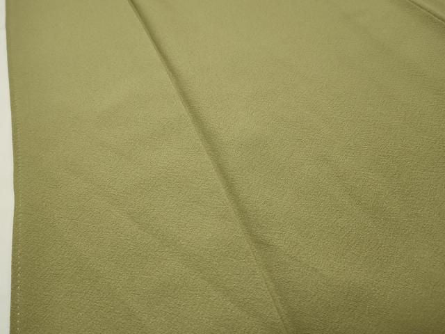 平和屋着物●上質な色無地　作家物　本茶四度染　根岸色　正絹　逸品　CABM5276gh