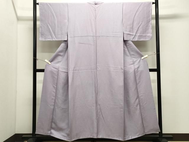 平和屋着物●上質な色無地　紋意匠　薄葡萄色　正絹　逸品　未使用　CABM5277gh