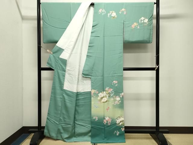 平和屋着物●訪問着　花丸文　暈し染め　金彩　正絹　逸品　CABM5292gh