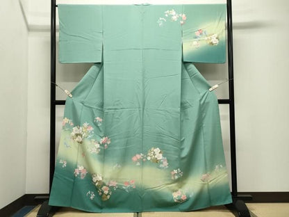 平和屋着物●訪問着　花丸文　暈し染め　金彩　正絹　逸品　CABM5292gh
