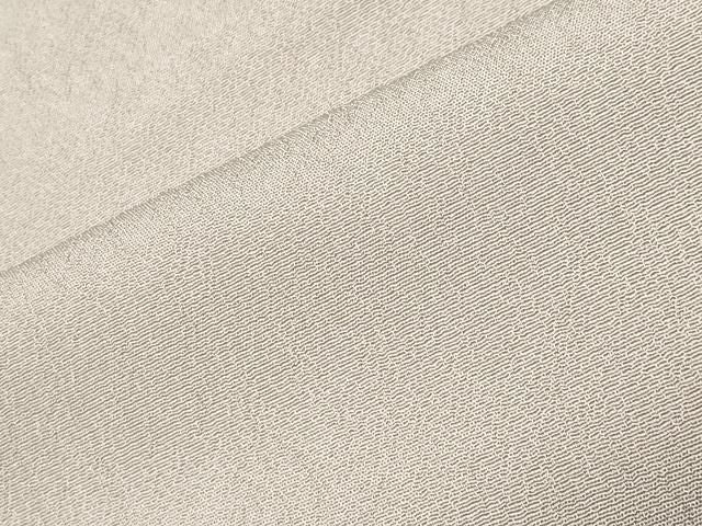 平和屋着物●上質なお召　色無地　枯野色　正絹　逸品　CABM5325gh