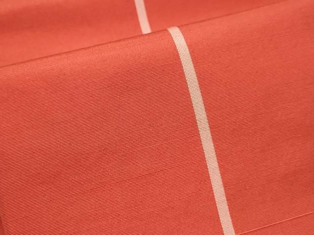 平和屋着物◎本場筑前博多織　半幅帯　献上　証紙付き　正絹　逸品　DABK8786cm