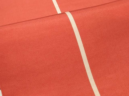 平和屋着物◎本場筑前博多織　半幅帯　献上　証紙付き　正絹　逸品　DABK8788cm