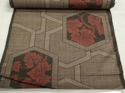 平和屋着物▼本場大島紬　反物　着尺　7マルキ　亀甲花唐草文　逸品　未使用　DABJ9924we
