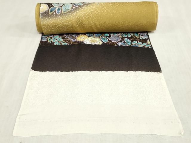 平和屋着物●付下げ　解き反物　着尺　作家物　絞り　辻が花　金彩　逸品　未使用　DABK9399zy