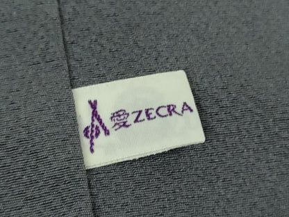 平和屋本店∞極上　世界的人形師　辻村寿三郎　ジュサブロー　道中着　ロング丈　刺繍　花兎　伊と幸　灰色地　反端付き　逸品 DZAB7514kh6