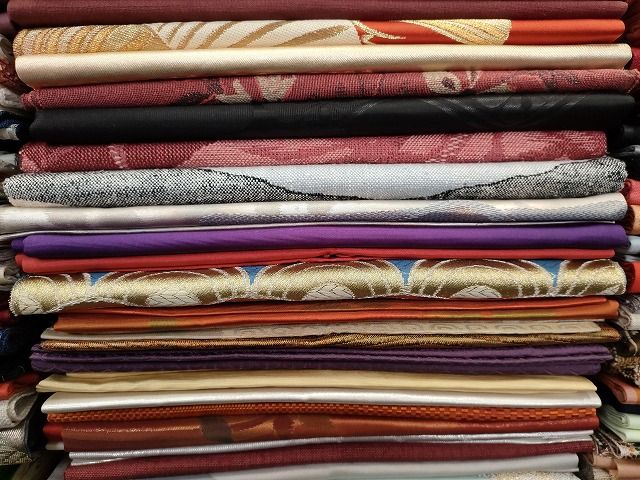 平和屋本店■名古屋帯 まとめて100点 鳥 蝶 風景 松竹梅 花柄 手描き 相良刺繍 金銀糸 など 着用可能多数 未使用品あり 全て正絹 se0062