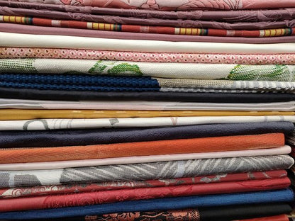 平和屋本店■名古屋帯 まとめて100点 鳥 蝶 風景 松竹梅 花柄 手描き 相良刺繍 金銀糸 など 着用可能多数 未使用品あり 全て正絹 se0062