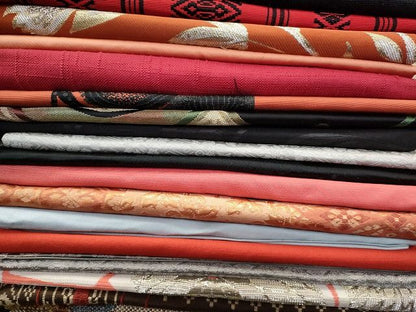 平和屋本店■名古屋帯 まとめて100点 鳥 蝶 風景 松竹梅 花柄 手描き 相良刺繍 金銀糸 など 着用可能多数 未使用品あり 全て正絹 se0062