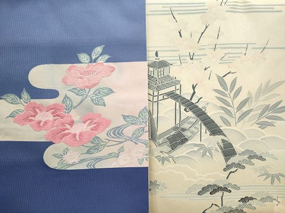 平和屋本店■名古屋帯 まとめて100点 鳥 蝶 風景 松竹梅 花柄 手描き 相良刺繍 金銀糸 など 着用可能多数 未使用品あり 全て正絹 se0062