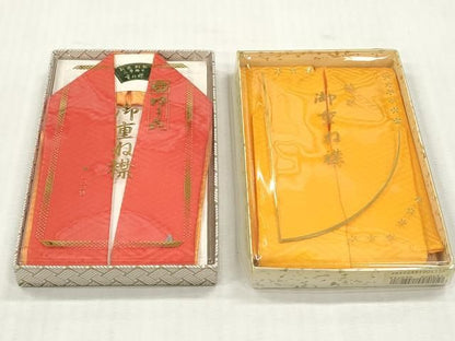 平和屋着物▼和装小物　重ね衿・伊達衿　まとめて20点　紗綾形　花唐草文　花菱文　麻の葉文様　金糸　未使用品あり　逸品　DABK7130xg
