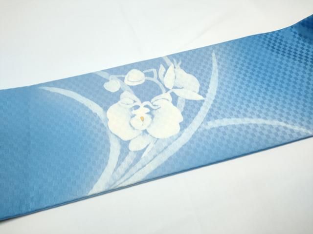 平和屋着物●九寸名古屋帯　作家物　胡蝶蘭　金彩　正絹　逸品　CABN8089hy