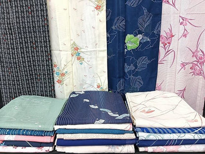 平和屋着物■夏物 小紋 絽 紗 洗える着物 まとめて20点 蝶 蜻蛉 花柄 暈し染め 着用可能多数 mmm1635