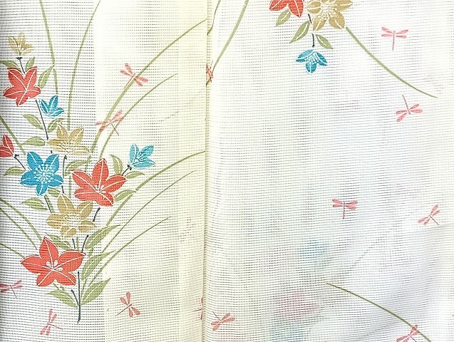 平和屋着物■夏物 小紋 絽 紗 洗える着物 まとめて20点 蝶 蜻蛉 花柄 暈し染め 着用可能多数 mmm1635
